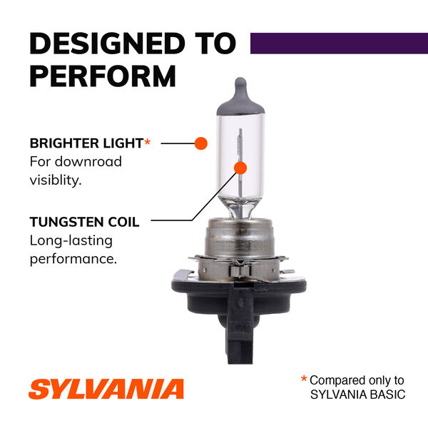 SYLVANIA H11B XtraVision Halogen Headlight Bulb, 2 Pack